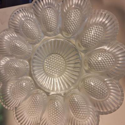 Hobnail Deviled egg dish