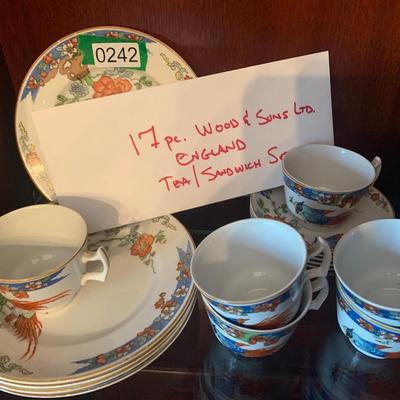 17 pieces Wood & Sons England Tea/Sandwich Set