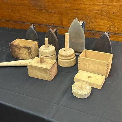 Butter Molds & Antique Irons
