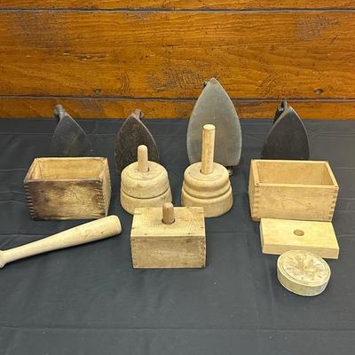 Butter Molds & Antique Irons