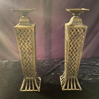 Metal Lattice Candle Holder Set and More (D-BM)