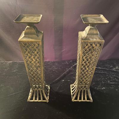 Metal Lattice Candle Holder Set and More (D-BM)