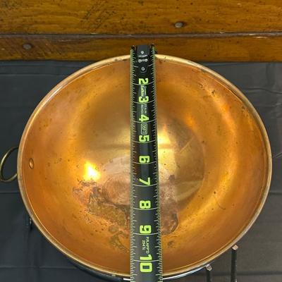 Collection of Copper Toned Bowls & Teapot