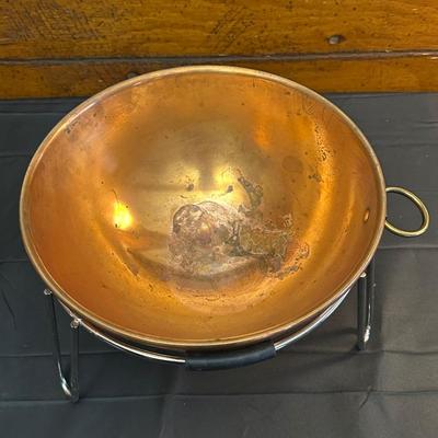 Collection of Copper Toned Bowls & Teapot