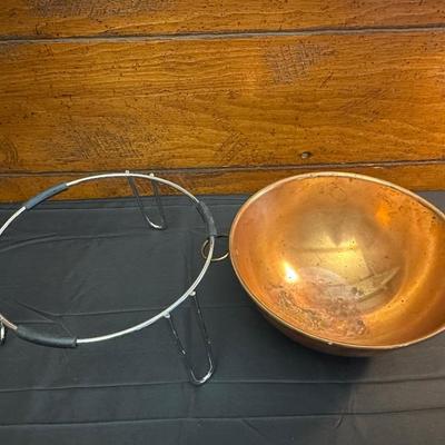 Collection of Copper Toned Bowls & Teapot