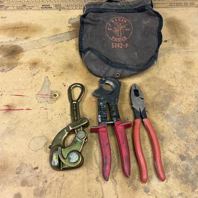 Klein Havens Grip, Klein Ratcheting Cable Cutter & Klein Lineman’s Pliers (B1- MG)
