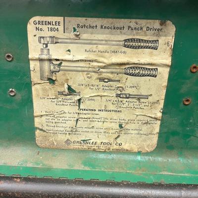 Greenlee Ratchet Knockout Punch Driver (B1-MG)