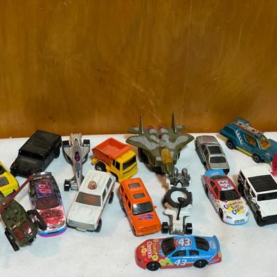 Toy cars and planes