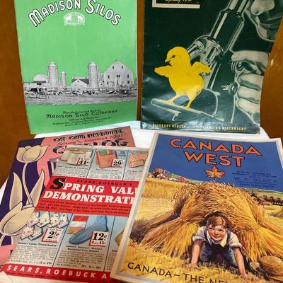 Vintage advertising catalogs