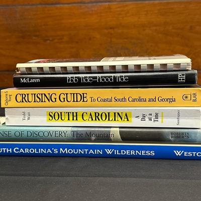 Collection of Books Exploring the Beauty of the Low Country and Great Smoky Mountains