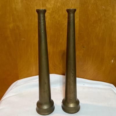 2 fire hose nozzles