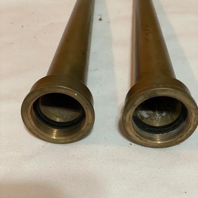 2 fire hose nozzles