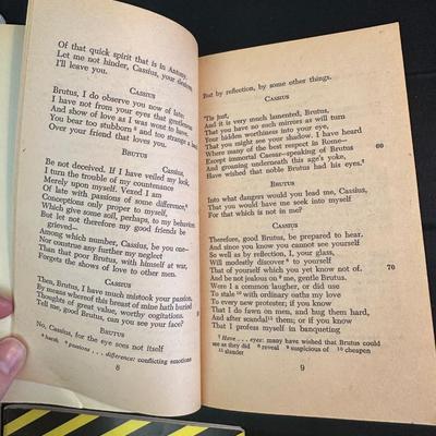 Collection of Books and Cliffs Notes covering Classics by Shakespeare, Faulkner & Dickens