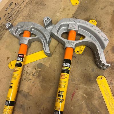 Two Klein Tools Conduit Benders (B1-MG)