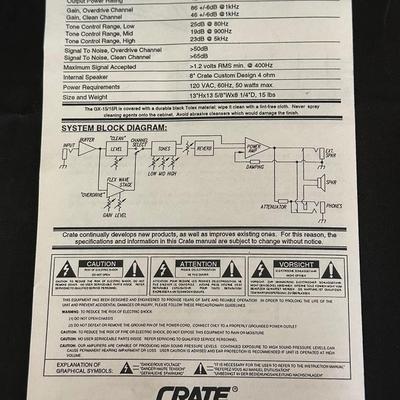 Crate GX-15/15R Amplifier