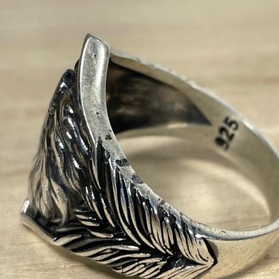Lion Sterling Ring size 11