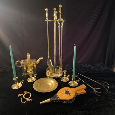 Brass Fireplace Tools and More (D-BM)