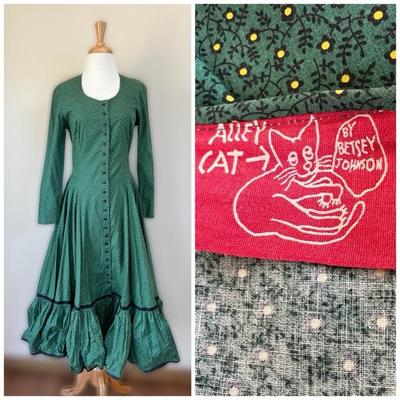 Vintage BETSEY JOHNSON Alley Cat Designer Dress