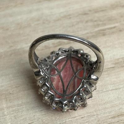 Rhodocrosite Sterling Ring 7