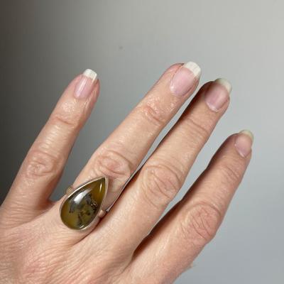 Montana Agate Sterling Ring 7