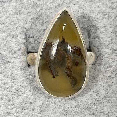Montana Agate Sterling Ring 7