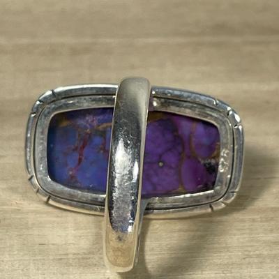 Purple copper Turquoise Ring 9