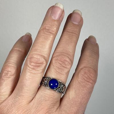 Lapis Sterling Silver Ring 9