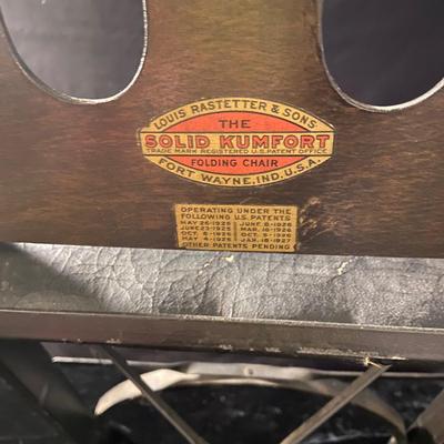 Louis Rastetter & Sons ‘Solid Kumfort’ Folding Chair (D-BM)