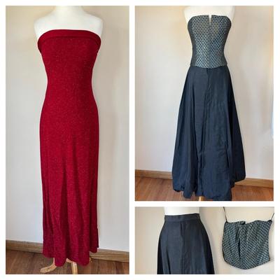 3 Piece Eveningwear Gown Lot: Hugo Buscati, Scott McClintock, Night Way