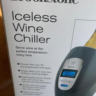 Brookstone Iceless Wine Chiller In Box