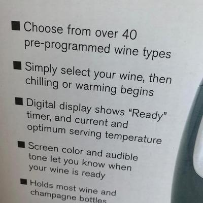 Brookstone Iceless Wine Chiller In Box