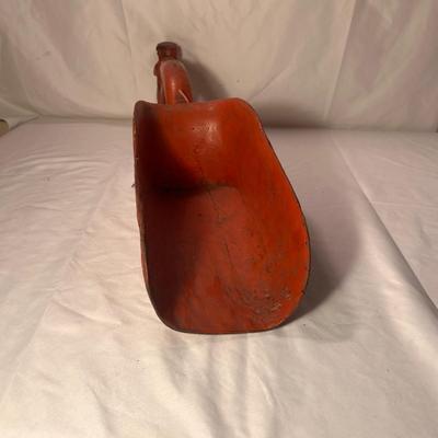 Intricately Carved Wooden Burma Grain Scoop (LR-RG)