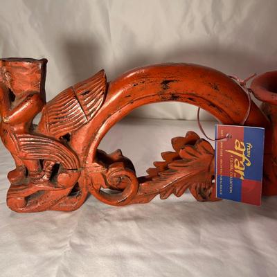 Intricately Carved Wooden Burma Grain Scoop (LR-RG)