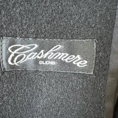 Designer Steve by Searle Cashmere Blend Fox Fur Trim Coat