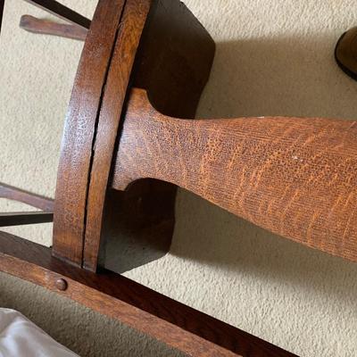 Antique Oak Braceback Chair