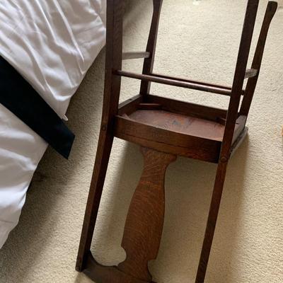 Antique Oak Braceback Chair