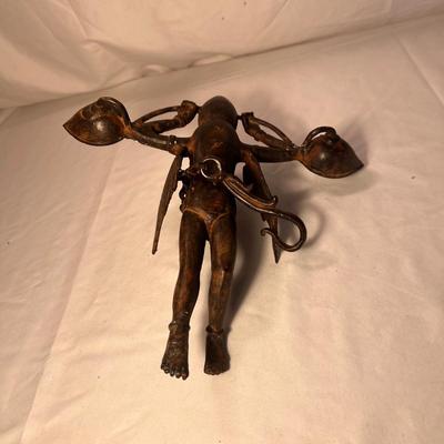 Cast Bronze Hanging Mythical Garuda Oil Lamp (LR-RG)