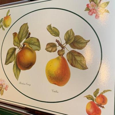 FOU SETS Clean Pimpernel Hard Cardboad Backed Place Mats + Coasters