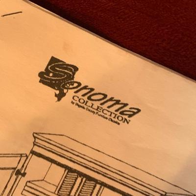 Clean Sonoma Collection Entertainment Center / Desk / Organizer