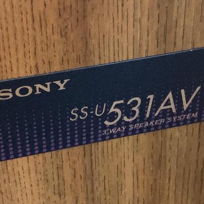 PAIR Tall Sony SS-U 531AV 3 Way Speakers