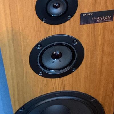 PAIR Tall Sony SS-U 531AV 3 Way Speakers