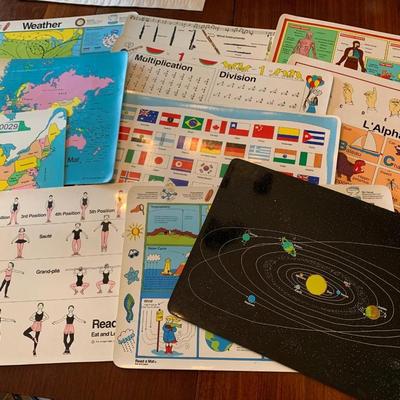 Educational Laminated Placemats