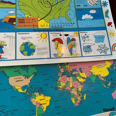 Educational Laminated Placemats