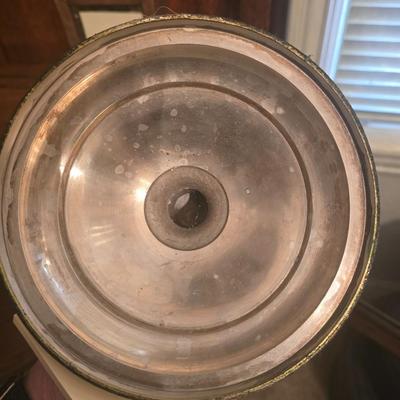Silver toned planter