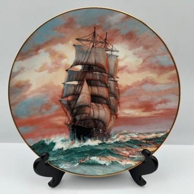 “The Golden Age of the Clipper Ships” with Certificate of Authenticity and Box