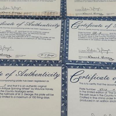 8 “Country Nostalgia” W.J. George with Certificate of Authenticity