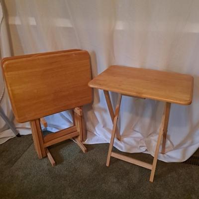 Blonde TV Tray Caddy Set (BD-SD)