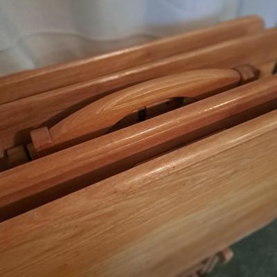 Blonde TV Tray Caddy Set (BD-SD)