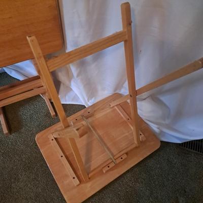 Blonde TV Tray Caddy Set (BD-SD)