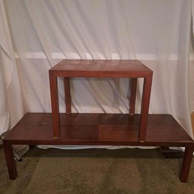 Chunky Modern-Style Lane Matching Coffee and Side Tables (BD-SD)